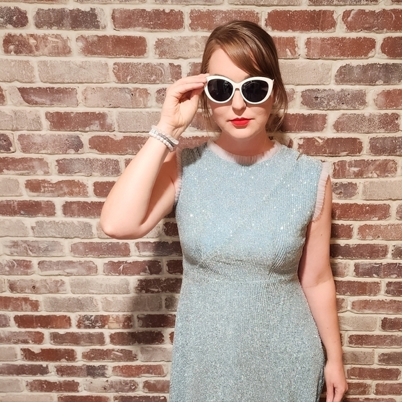 Taylor Swift 1989 Life Of A Showgirl Movie Vicky and Lucas Sequin Dress M - Picture 3 of 9